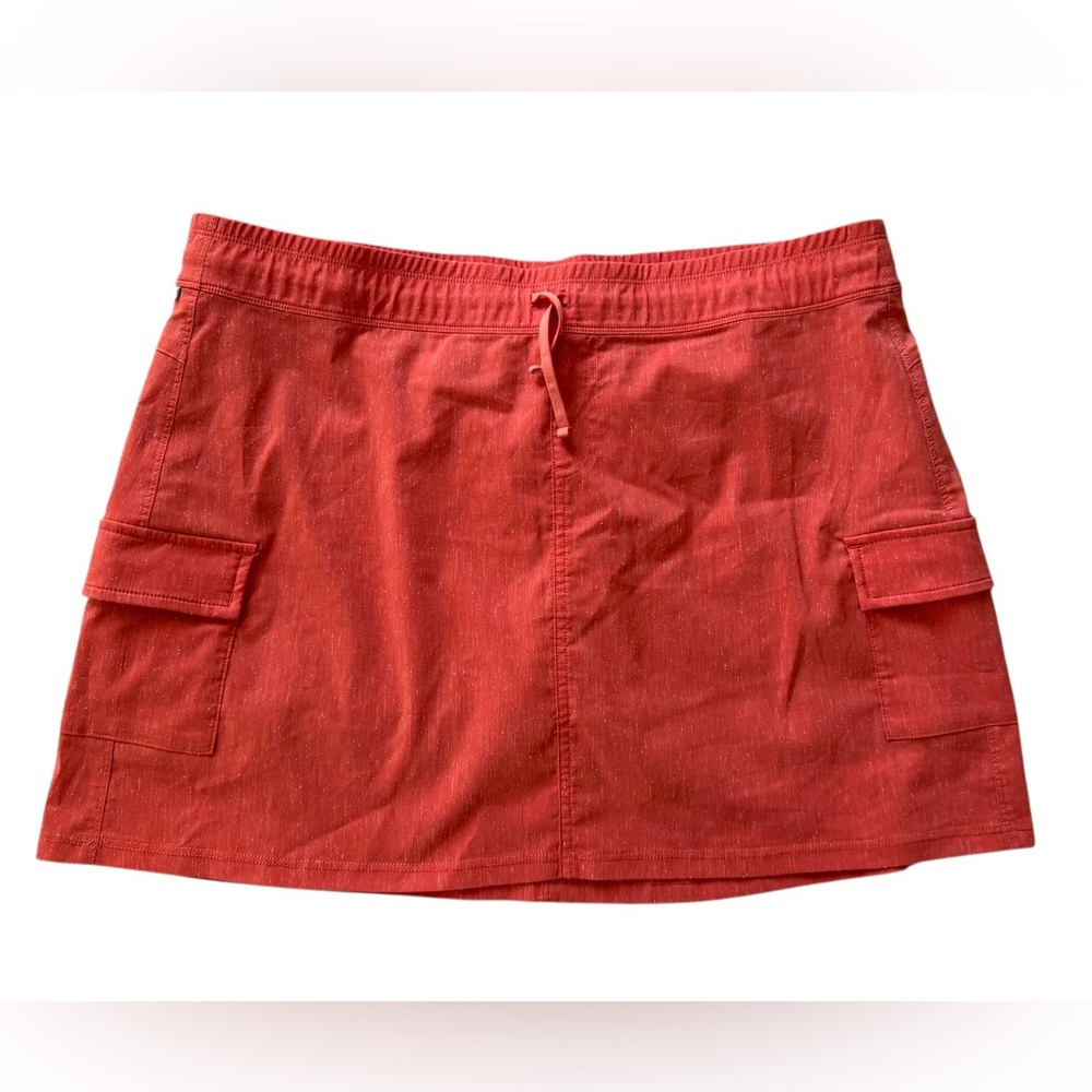 Kühl Kruiser Getaway Cargo Skort Women’s Large Orange Outdoor Hiking Travel NWOT